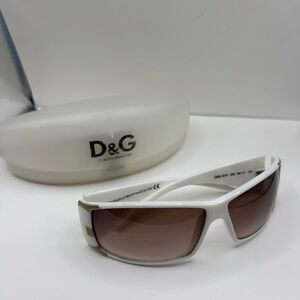 Vintage Dolce & Gabbana White Sunglasses